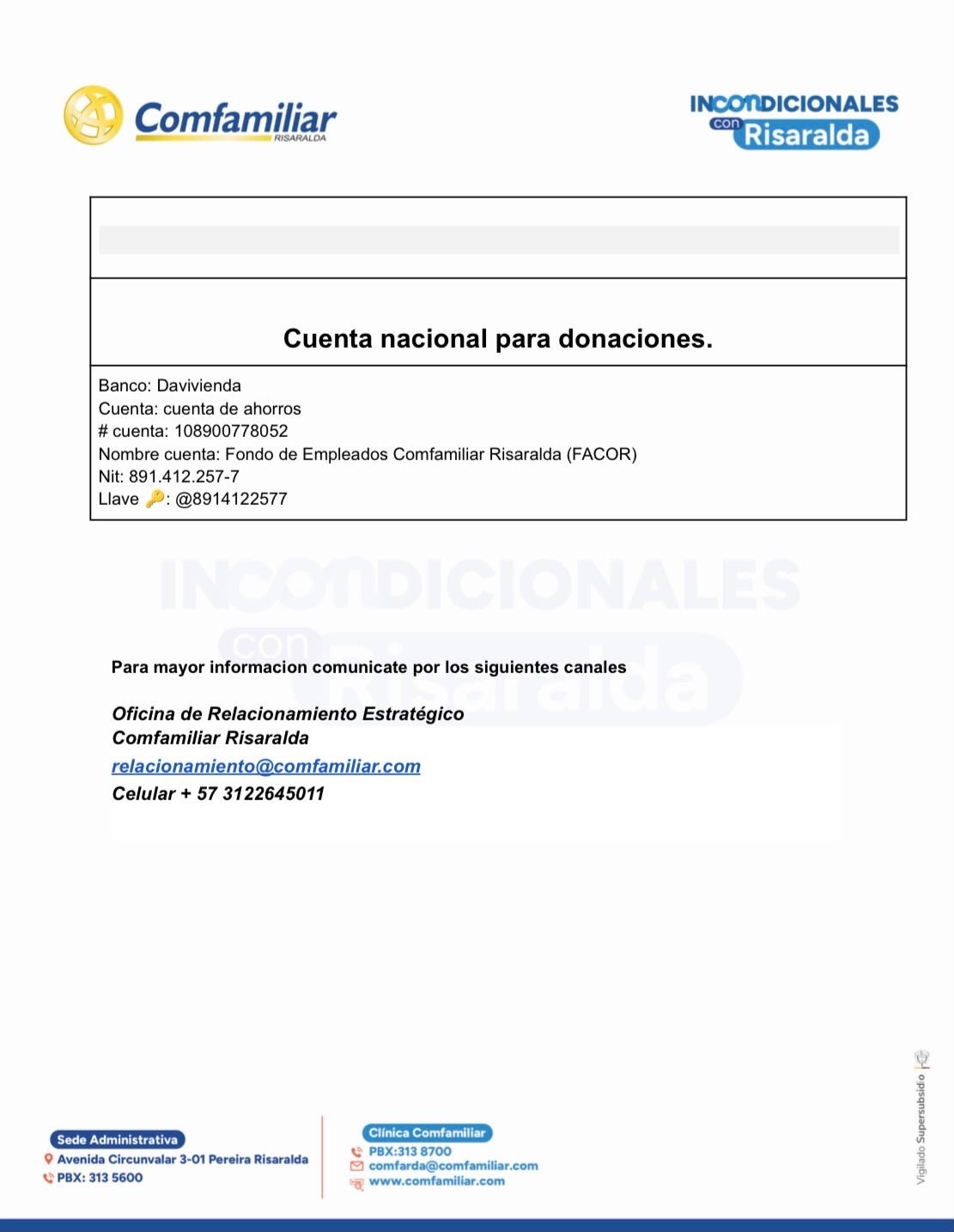 Instructivo donaciones
